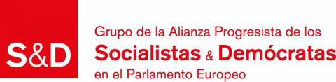 El logo del S&D en blanco (ES)